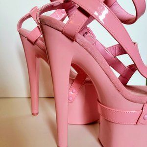 💗Dolls Kill 6 in. pink platform heels 💗